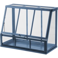 Hobiurun Mini sera, koyu mavi, 45 cm, dış mekan için uygundur