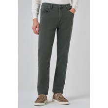 Morven  Erkek Haki Denim 5 Cep Dynamic Fit Jean Kot Pantolon