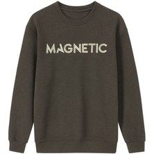 Tommy Life Erkek Çocuk Sweatshirt Bisiklet Yaka Erkek Çocuk Kahverengi Sweatshirt