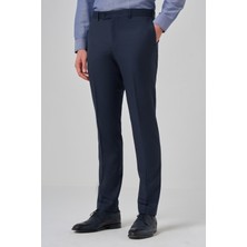 Morven  Erkek Koyu Lacivert Klasik Slim Fit Dar Kesim Pantolon