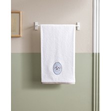 Madame Coco Rita %100 Pamuk Yüz Havlusu - Beyaz - 50X70 cm