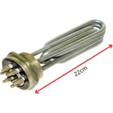 İnox Rezistans 2'' Inç 10000 Watt Krom Trf Filkete Isıtıcı Adet