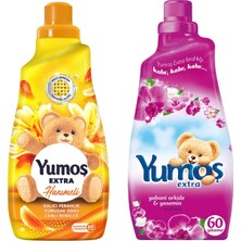 Yumoş Extra Konstantre Yumuşatıcı 1440 ml Hanımeli ve Yabani Orkide 2 Li