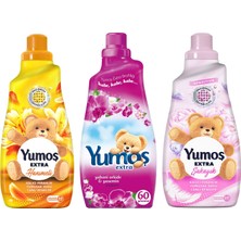 Yumoş Extra Kons.yumuşatıcı 1440 ml Hanımeli - Yabani Orkide - Şakayık 3 Lü