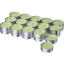 Hobiurun Kokulu tealight mum, açık yeşil, 3.5 saat, elma