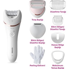 Kablosuz Islak ve Kuru Epilatör, Yüz, Koltuk Altı, Bikini ve Bacaklar Için Ideal, Şık Beyaz