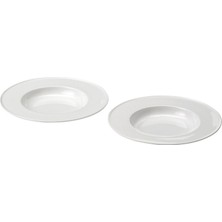 Hobiurun Çukur tabak seti, beyaz, 25 cm, 2 adet