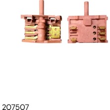 İnox Rezistans Fırın Anahtarı Komitötörü 2+3 Soketli Döner Adet