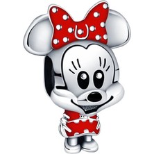 Fubena Puantiye Fiyonklu ve Elbiseli Minnie Charm