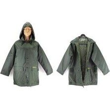 Mustad Kapitoneli Yağmurluk Kapişonlu Haki Xl