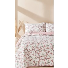Sakura Çift Kişilik Pamuklu Kapitone Pike & Yatak Örtüsü