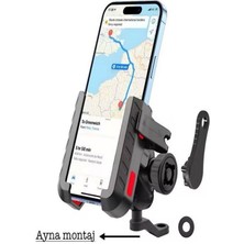 Hzl Motosiklet Bisiklet Montajlı Araç Telefon Tutucu