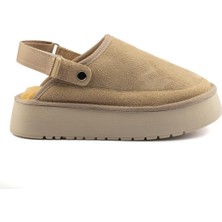 Roy Jones Canberra Kışlık Kadın Ayarlanabilir Kürk Detaylı Yüksek Taban Slipper