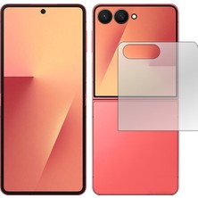 Microcase Samsung Galaxy Z Flip7 Telefon Arkası Için Tempered Cam AL5352