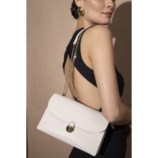 Luvi BYN2383 Beyaz Kadın Kol Çantası