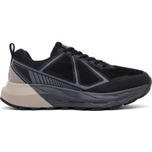 Derimod Dry Erkek Siyah Bağcıklı Kalın Tabanlı Kumaş Sneaker 25WFD690214