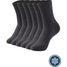 Hrnzafer Tekstil 6’lı Erkek Pamuklu Içi Havlu Sıcak Tutan Kışlık Uzun Çorap
