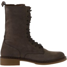 Bueno Shoes Vizon Nubuk Kadın Düz Bot 01WV6007 01WV6007