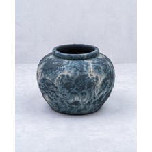 Evdema Mavi Seramik Saksı 25×18 cm
