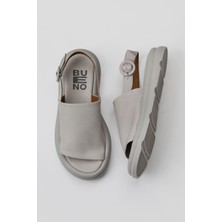 Bueno Shoes Ekru Deri Kadın Düz Sandalet 01WY9410 01WY9410