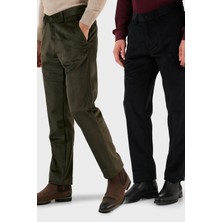 Buratti Normal Bel Regular Fit Düz Paça 2'li Paket Kadife Pantolon Erkek Kadife Pantolon 645MERLINS2