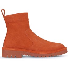 Bueno Shoes Kiremit Süet Kadın Düz Bot 01WZ6700 01WZ6700