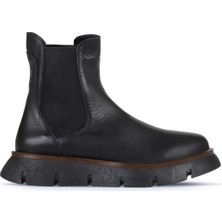 Bueno Shoes Siyah Deri Kadın Düz Bot 01WZ1503 01WZ1503