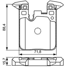 Bosch 0986495335 Fren Balatası Arka Bmw F30 F20 F22 F87 F23 F32 F82 M Spor 34212284989-34218099354-34216855474