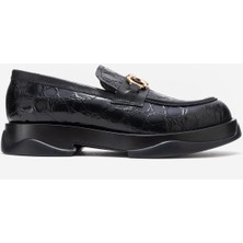 Dericlub Erkek Tokalı Loafer Ayakkabı Gerçek Deri Mc 22495 Siyah
