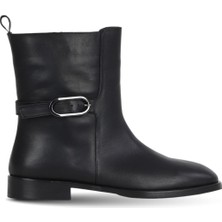 Bueno Shoes Siyah Deri Kadın Düz Bot 30WB25554 30WB25554