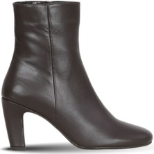 Bueno Shoes Kahverengi Deri Kadın Topuklu Bot 39WB2998 39WB2998