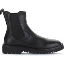 Bueno Shoes Siyah Deri Kadın Düz Bot 01WZ6702 01WZ6702