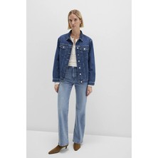 Mavi Karla 90s Koyu Mavi Jean Ceket 110154-91001