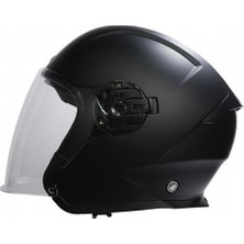 Beon Çenesiz Vizörlü Yazlık Kask [B203] [mat Siyah]