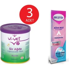 Doğal ve Nazik Sir Ağda Seti, 3'lü Paket, 240 ml x 3