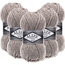 Alize Süperlana Maxi Yünlü Örgü Iplği/kalın Chunky Iplik/el Örgü İPI/ 207 Koyu Vizon