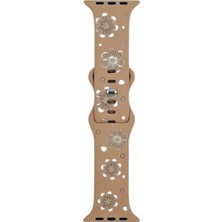 Nettech Apple Watch Seri 42/44 mm Uyumlu Desenli Silikon Kordon