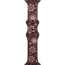 Nettech Apple Watch Seri 40/38 mm Uyumlu Desenli Silikon Kordon