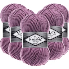 Alize Süperlana Maxi Yünlü Örgü Iplği/kalın Chunky Iplik/el Örgü Ipi/ 28 Gül