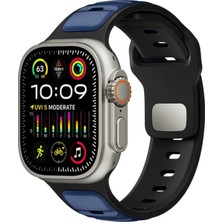 Nettech Apple Watch Seri 42/44 mm Uyumlu Silikon Kordon