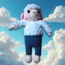 El Yapımı Kuzu Amigurumi Bebek – El Örgüsü Oyuncak | Yumuşak Pamuk Iplikten Sevimli El Işi Kuzu | Handmade Sheep Doll