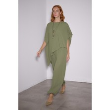 Babokah Transparan Astarlı Balon Pantolon