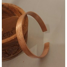 El Yapımı Saf Bakır Bileklik - Minimalist, Unisex, Doğal ve Şık