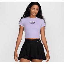 Nike Sportswear Gel Cropped Short-Sleeve Lila Kadın T-Shirt