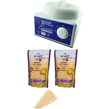 Ağda Makinesi ve Doğal Boncuklar ile Spatula Seti, Bakım Için Uygun