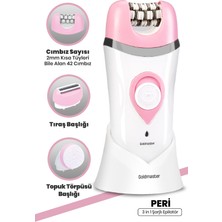 Işlevsel 3'ü Birlikte Temizlik ve Epilasyon Seti, Çift Modlu Fırçalı Epilatör