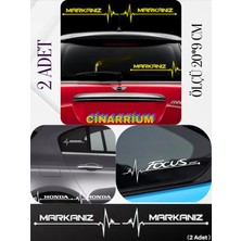 Çınarrium Mazda Için Lüks Aksesuar Oto Ritim Kaliteli Sticker 2 Adet 20*9 cm