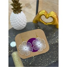 Kanem3D Çiçek Küpeler