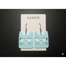 Kanem3D Kedi Temalı Küpeler