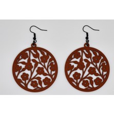 Kanem3D Büyük Halka Çiçek Küpe